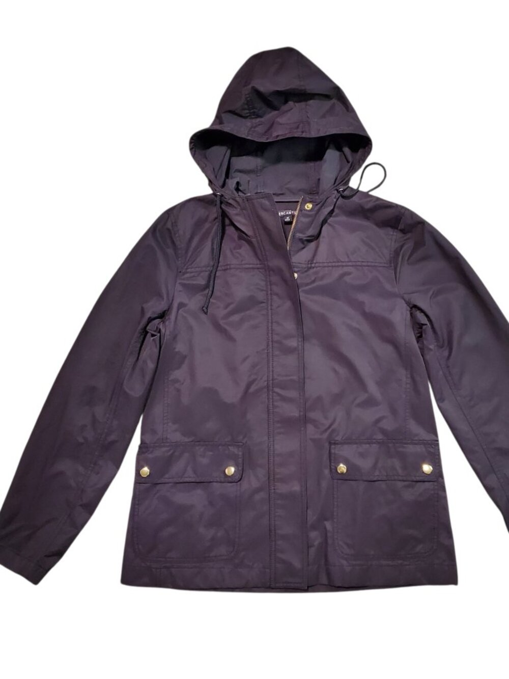 J. Crew Mercantile Black Water Resistant Rainjacket - Medium